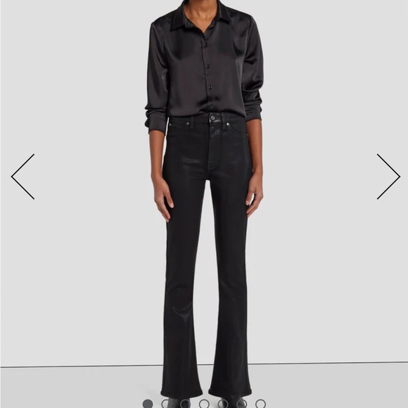 Ultra High Rise Skinny Boot in Coated Black - Picture 3 of 3